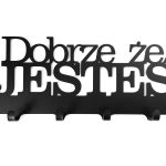 Wieszak metalowy ścienny WIE147 40 cm