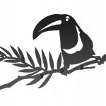 Wieszak metalowy ścienny Tukany WIE148 40 cm