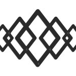 Wieszak ścienny metalowy Geometric WIE158 60 cm