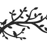 Wieszak ścienny metalowy SŁOWIK WIE162 80 cm