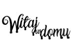 Wieszak metalowy na ubrania Witaj w domu 60 cm