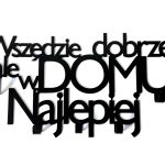 Wieszak metalowy Wszędzie dobrze WIE182 40 cm