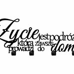 Wieszak metalowy na ubrania Życie WIE264 40 cm