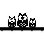 Wieszak do przedpokoju Sowy 50 cm