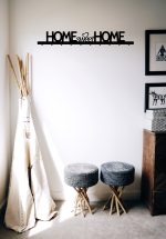 Długi wieszak na kurtki Home sweet home 100 cm - obrazek 2