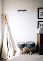 Krótki wieszak na kurtki Home sweet home 40 cm - obrazek 2