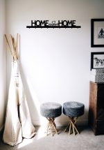 Wieszak na kurtki Home sweet home 90 cm - obrazek 2