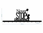Długi wieszak ścienny Never stop dreaming 100 cm - obrazek 3