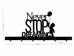Wieszak ścienny Never stop dreaming 60 cm - obrazek 3