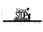 Wieszak ścienny Never stop dreaming 80 cm - obrazek 3