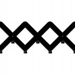 Wieszak metalowy ścienny Kratka WIE053 45 cm