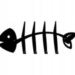 Wieszak metalowy ścienny WIE058 Ryba 40 cm