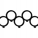 Wieszak metalowy ścienny Koła WIE060 40 cm