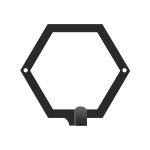 Wieszak na ubrania Heksagon 13 cm