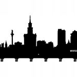 Duży wieszak metalowy na ubrania Miasto WIE097