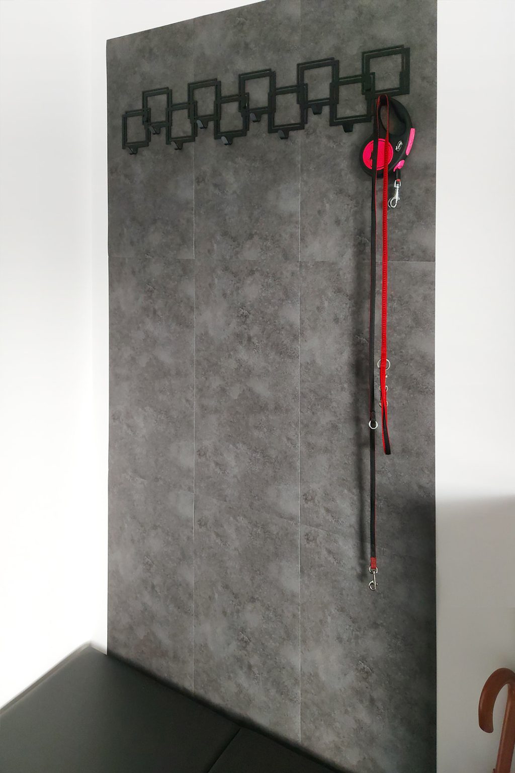 Wieszak metalowy Kwadraty 2 WIE062 80 cm - obrazek 2