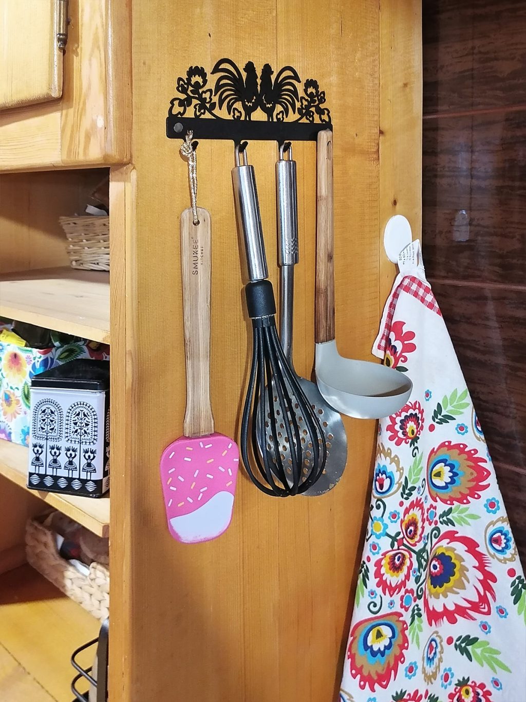 Wieszak kuchenny Koguciki 20 cm - obrazek 2