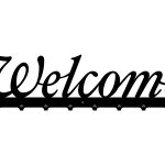 Wieszak metalowy na ubrania Welcome 80 cm