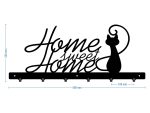 Wieszak metalowy na ubrania Home sweet home 60 cm - obrazek 4