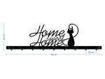 Wieszak metalowy na ubrania Home sweet home 90 cm - obrazek 3