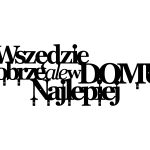 Wieszak metalowy na ubrania Wszędzie dobrze 100 cm