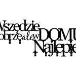 Wieszak metalowy na ubrania Wszędzie dobrze 70 cm