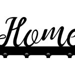 Wieszak metalowy na ubrania home 40cm