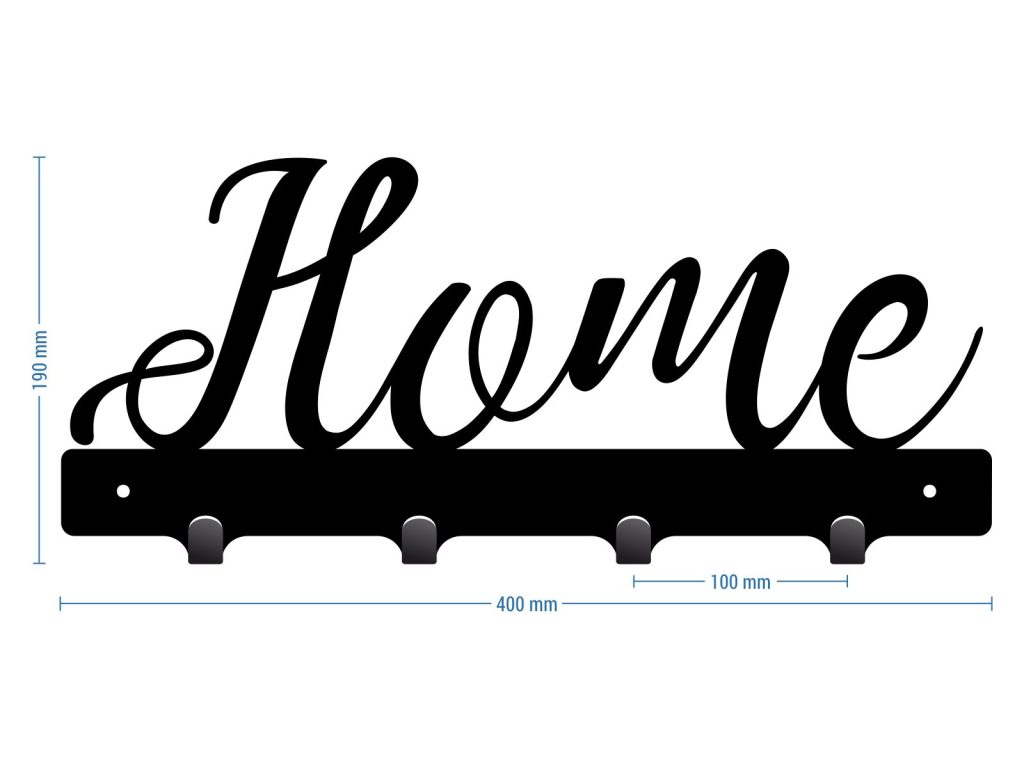 Wieszak metalowy na ubrania home 40cm - obrazek 2