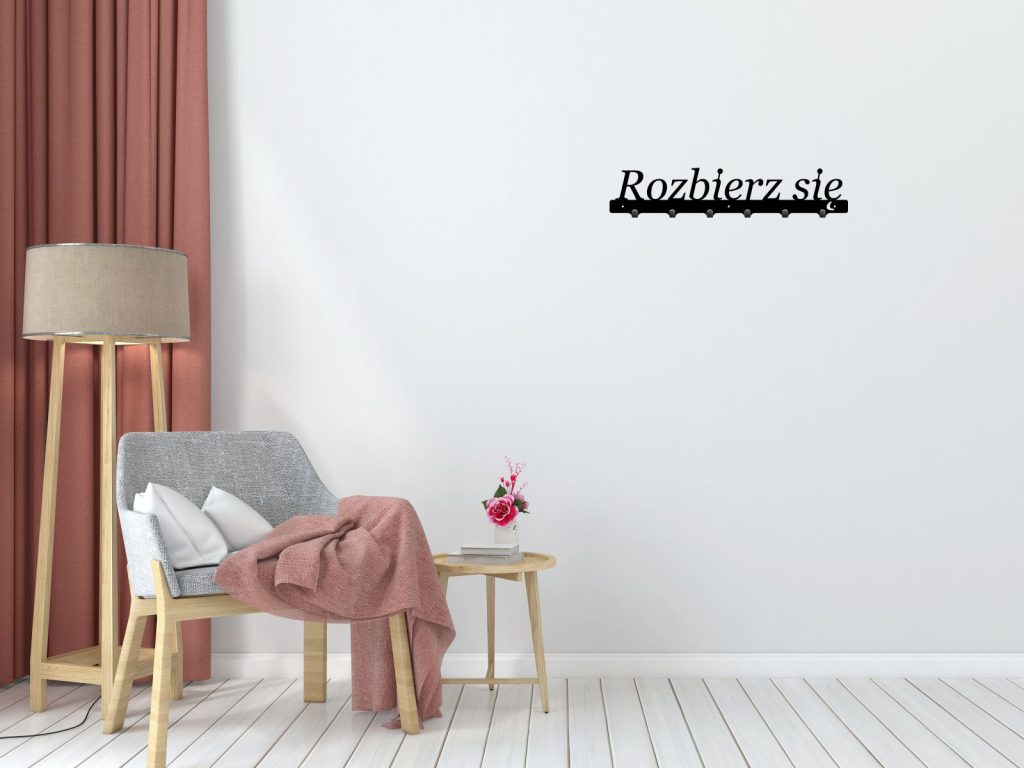 Wieszak metalowy na ubrania rozbierz się 60 cm - obrazek 3