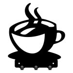 Wieszak metalowy do kuchni Filiżanka 20 cm