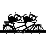 Wieszak metalowy na ubrania Koty 70 cm