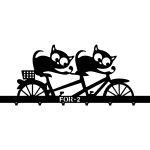 Wieszak metalowy na ubrania Koty 80 cm