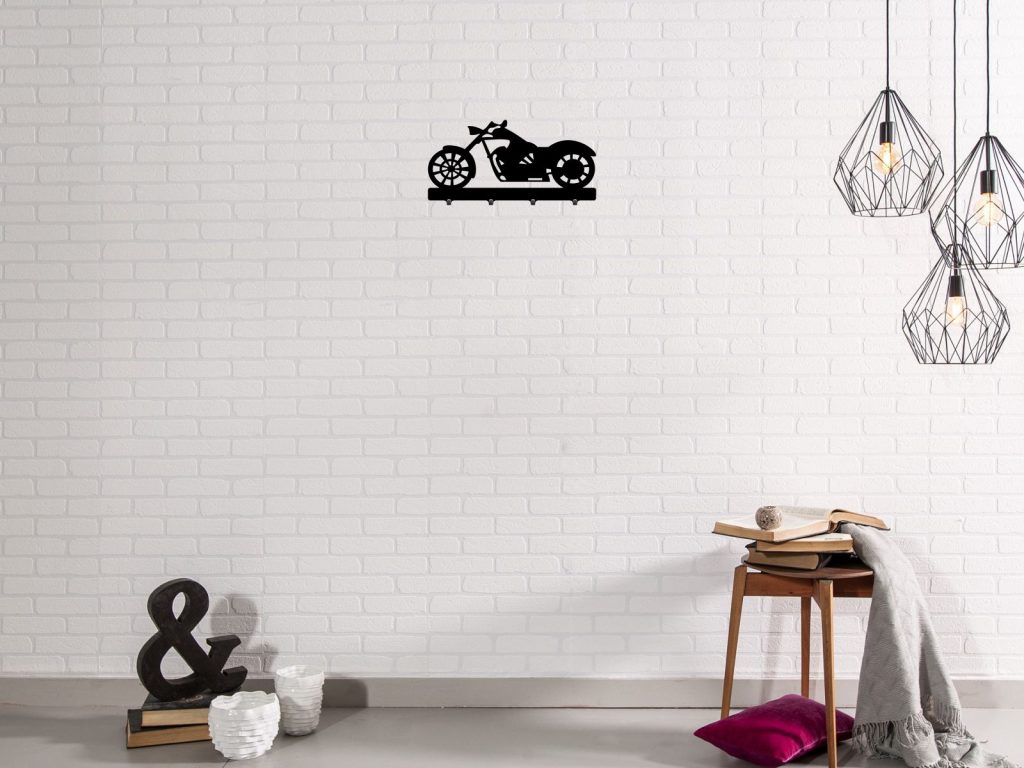 Krótki wieszak metalowy na ubrania Motor 40 cm - obrazek 2