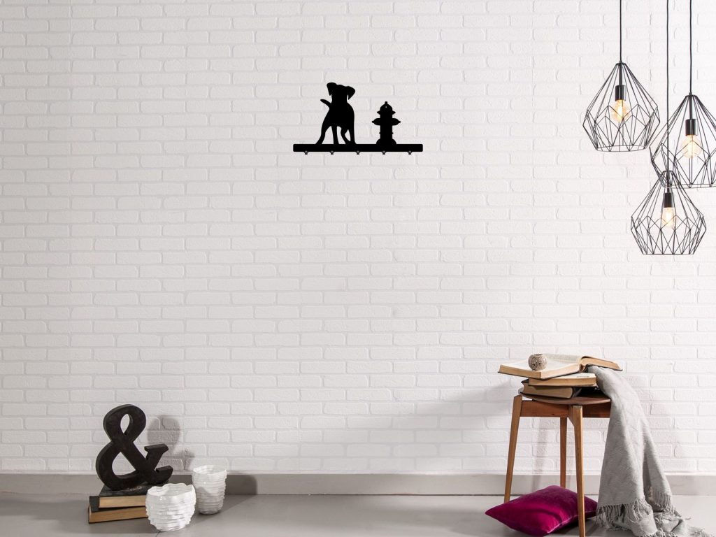 Wieszak metalowy na ubrania Pies 50 cm - obrazek 3