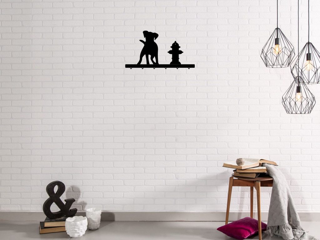 Wieszak metalowy na ubrania Pies 60 cm - obrazek 3