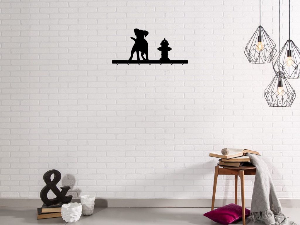 Wieszak metalowy na ubrania Pies 70 cm - obrazek 3