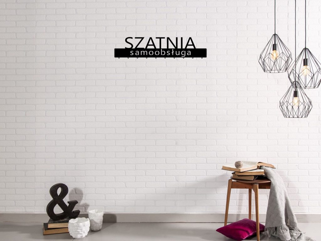 Długi wieszak metalowy Szatnia samoobsługa 100 cm - obrazek 3