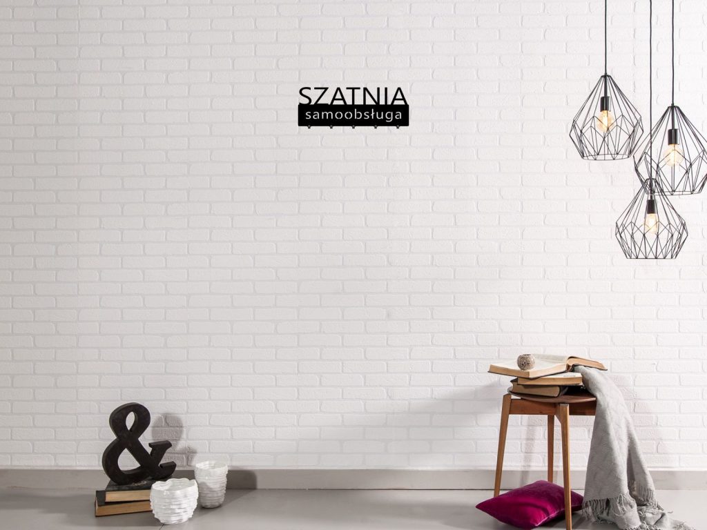 Wieszak metalowy Szatnia samoobsługa 50 cm - obrazek 3