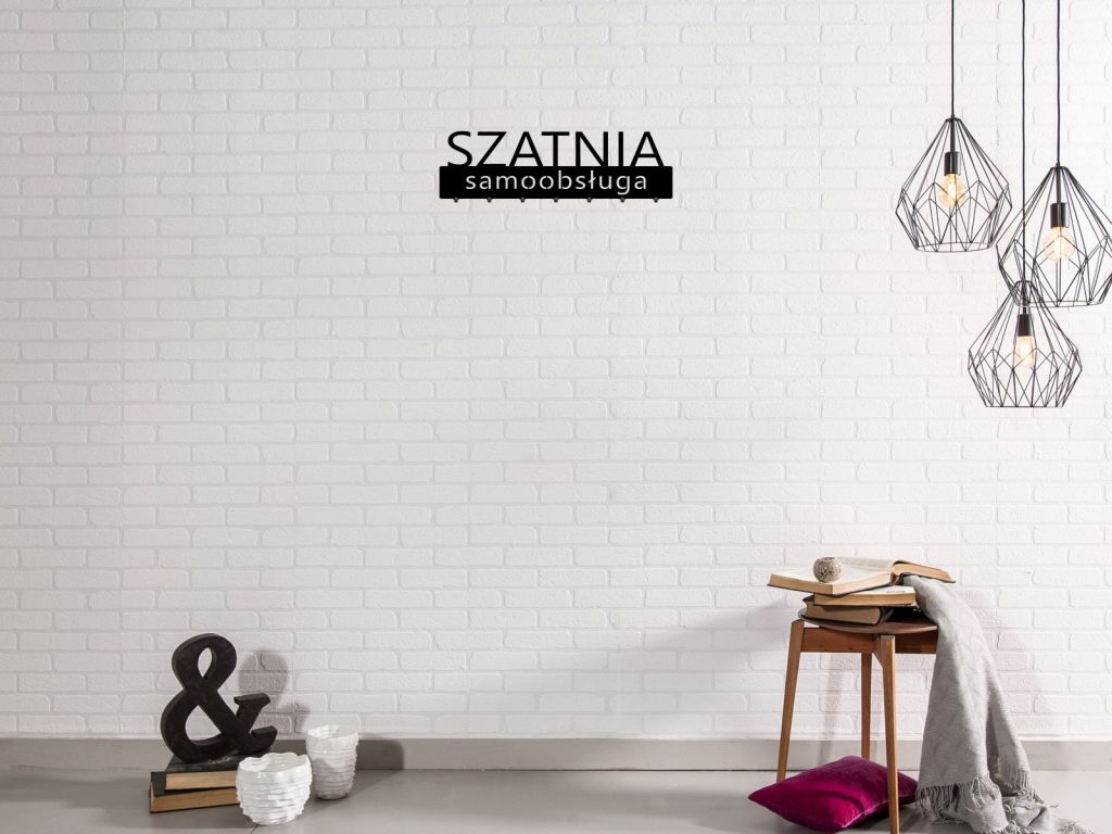 Wieszak metalowy Szatnia samoobsługa 70 cm - obrazek 3