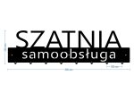 Wieszak metalowy Szatnia samoobsługa 80 cm - obrazek 4
