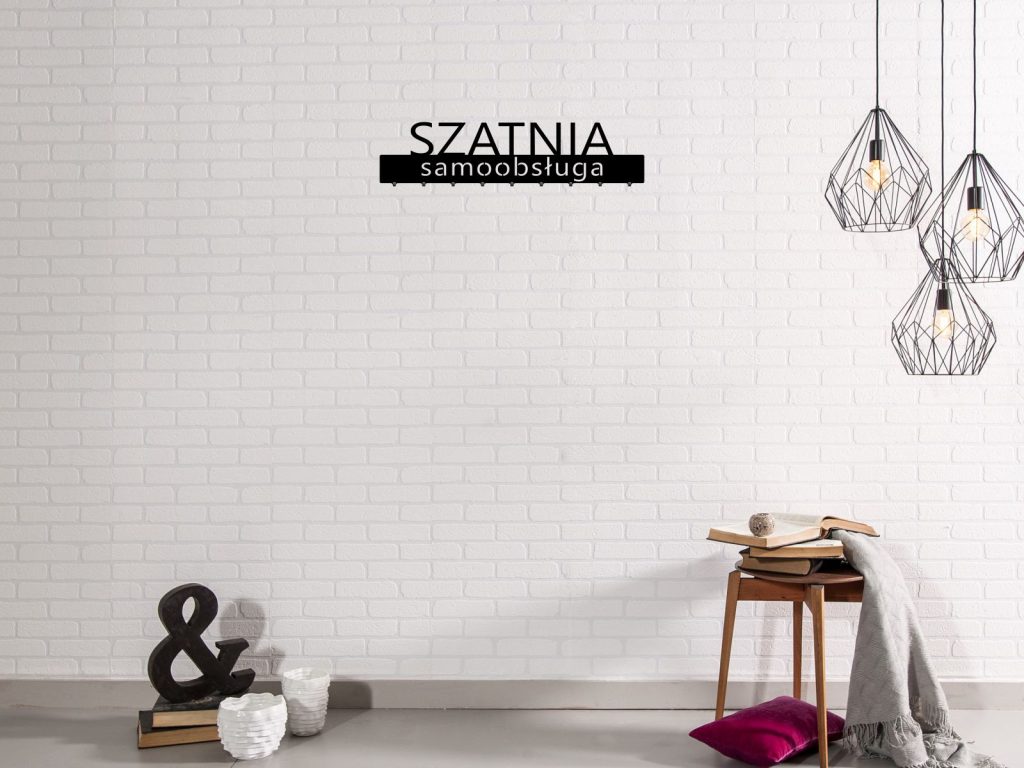 Wieszak metalowy Szatnia samoobsługa 90 cm - obrazek 3