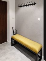 Wieszak metalowy na ubrania prosty 100 cm - obrazek 2