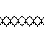 Wieszak metalowy ścienny Maroko 100 cm