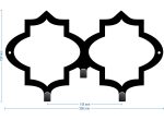 Wieszak metalowy ścienny Maroko 30 cm - obrazek 2