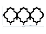 Wieszak metalowy ścienny Maroko 45 cm - obrazek 2