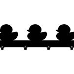 Wieszak łazienkowy Kaczki  40 cm