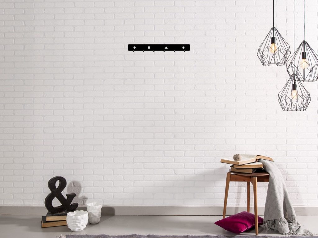 Wieszak metalowy ścienny Kształty 60 cm - obrazek 2