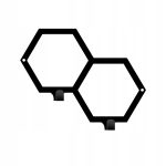 Wieszak metalowy Heksagon 22 cm