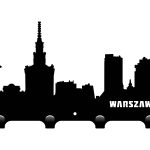 Wieszak na ubrania miasto Warszawa 30 cm