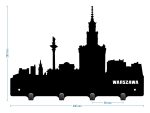 Wieszak metalowy miasto Warszawa  40 cm - obrazek 2